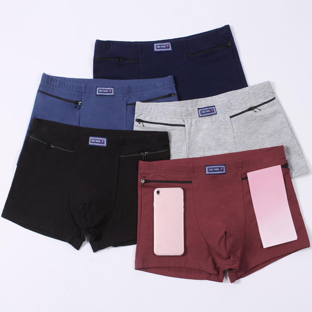 Men's Pockets Underwear Anti-t - Boxer Brief Pack Cotton 评论和价格