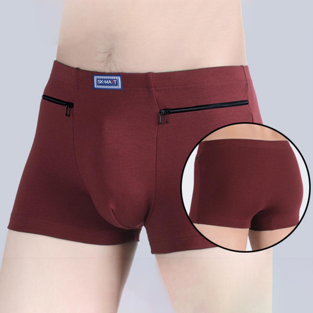 Men's Pockets Underwear Anti-t - Boxer Brief Pack Cotton 评论和价格