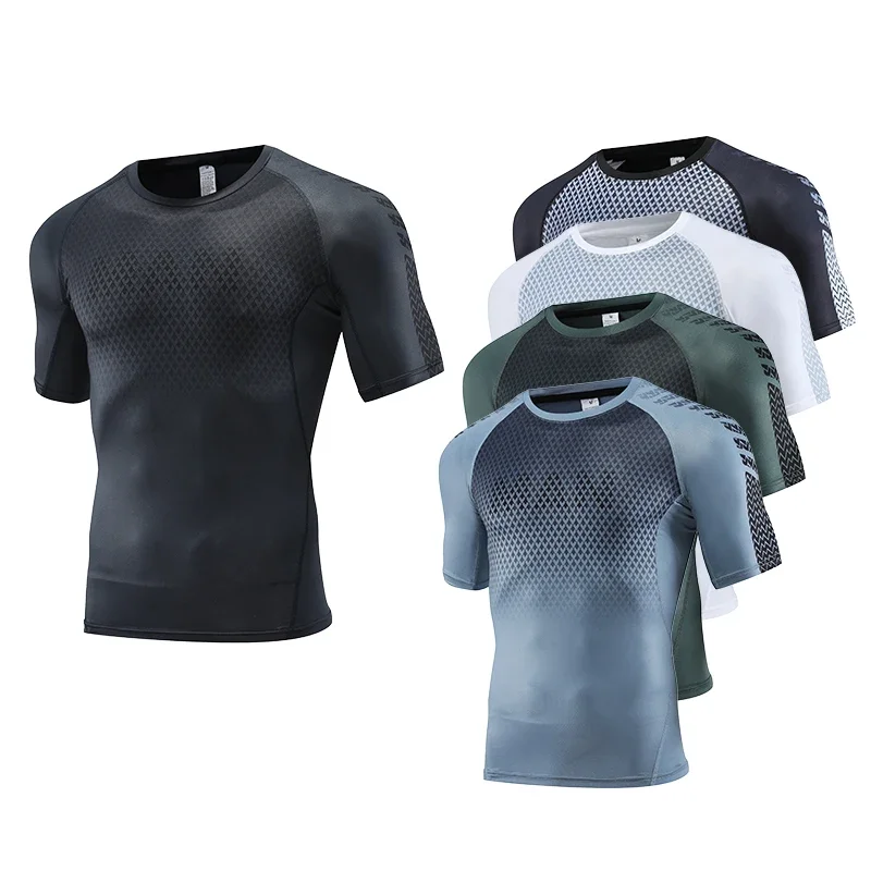Mens Sport Top for Fitness T-s - T Shirt Tight Fit 评论和价格