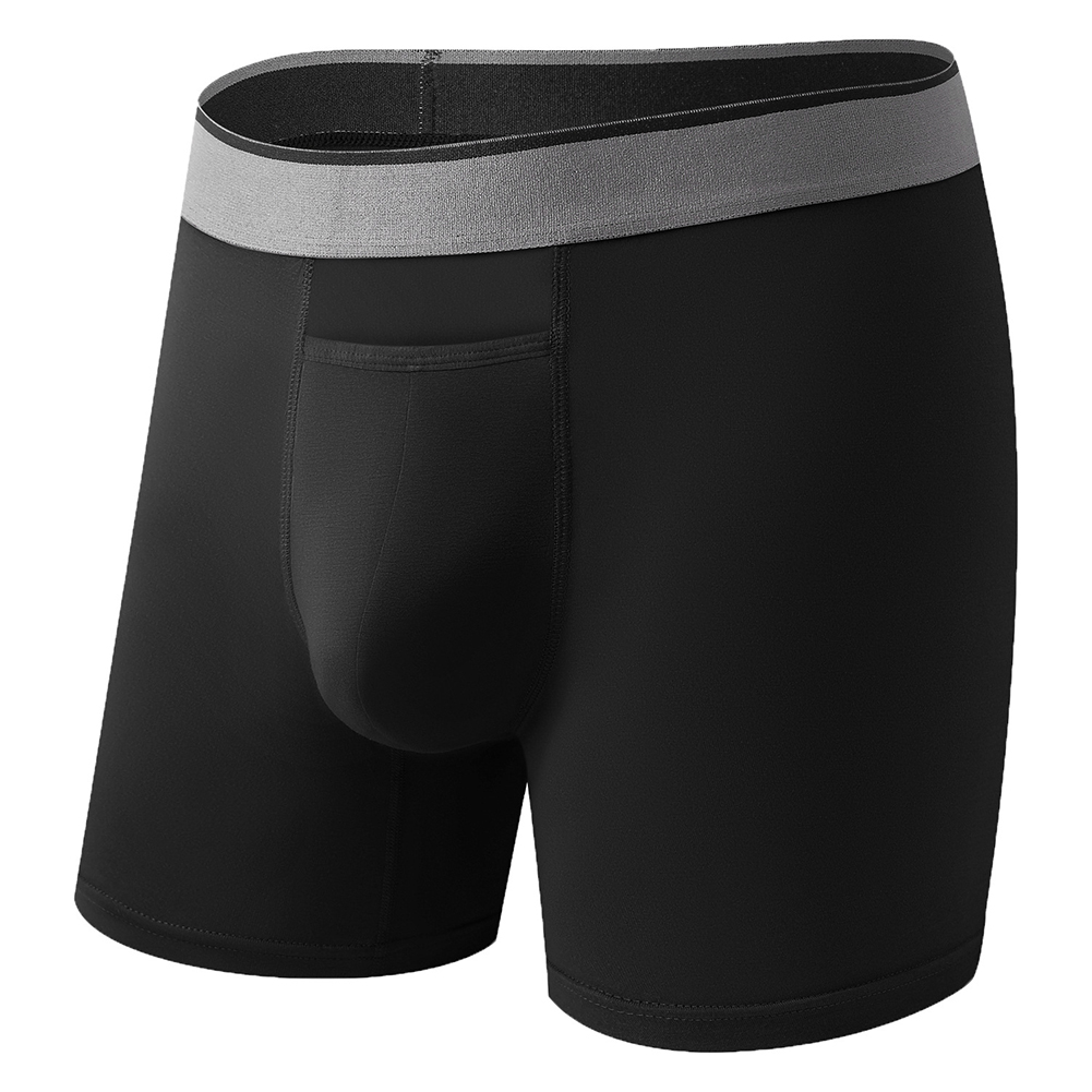 1pc Men Long Leg Shorts Soft U - Bamboo Fiber Trunk 评论和价格