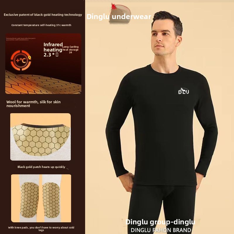 Deer Black Gold Graphene Self- - Thermal Long John 评论和价格