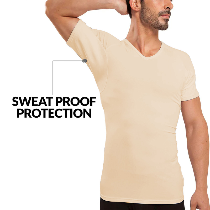 Men Undershirts Anti-transpira - Undershirt Crew Neck 评论和价格