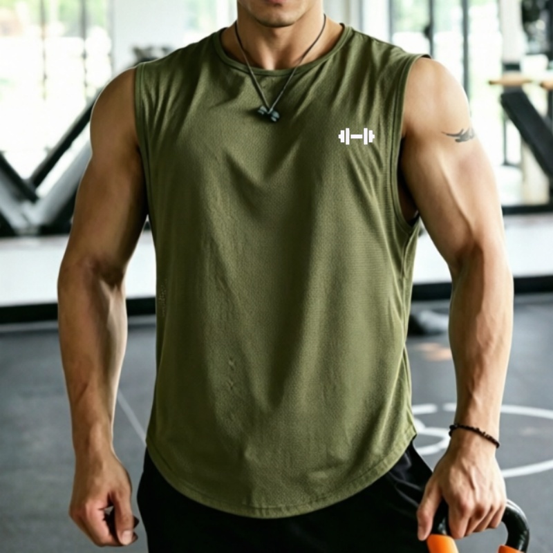 2026 Men mesh Quick Dry Tank T - Undershirt Crew Neck 评论和价格