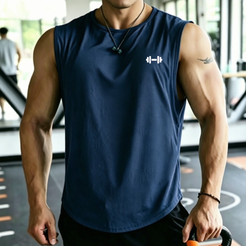 2026 Men mesh Quick Dry Tank T - Undershirt Crew Neck 评论和价格