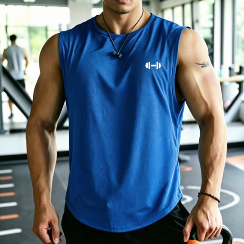 2026 Men mesh Quick Dry Tank T - Undershirt Crew Neck 评论和价格