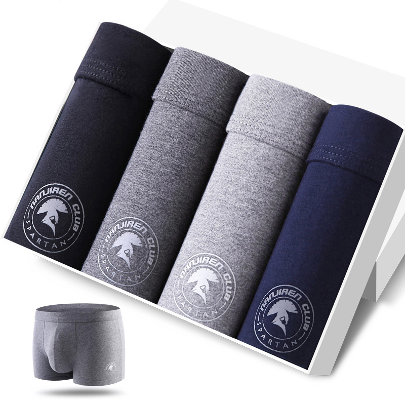 4pcs Men's Panties Sexy Shorts - Boxer Brief Pack Cotton 评论和价格