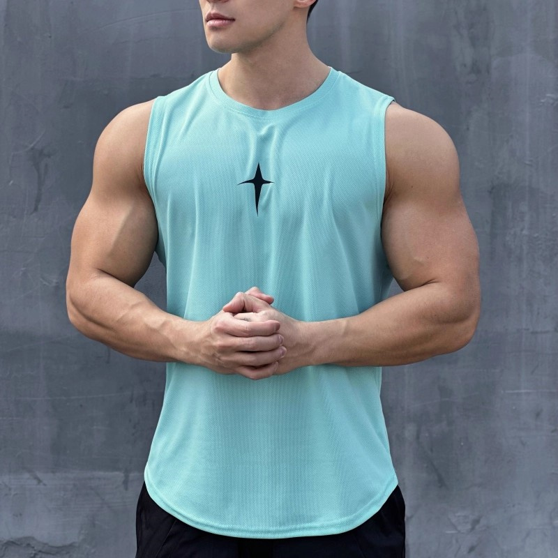 summer Sleeveless vest outdoor - Undershirt Crew Neck 评论和价格