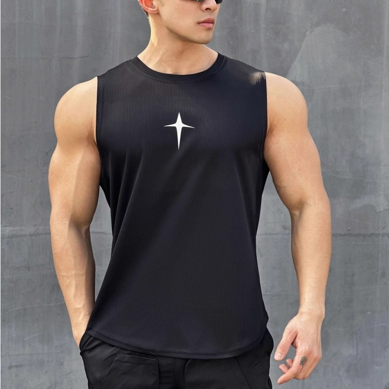 summer Sleeveless vest outdoor - Undershirt Crew Neck 评论和价格