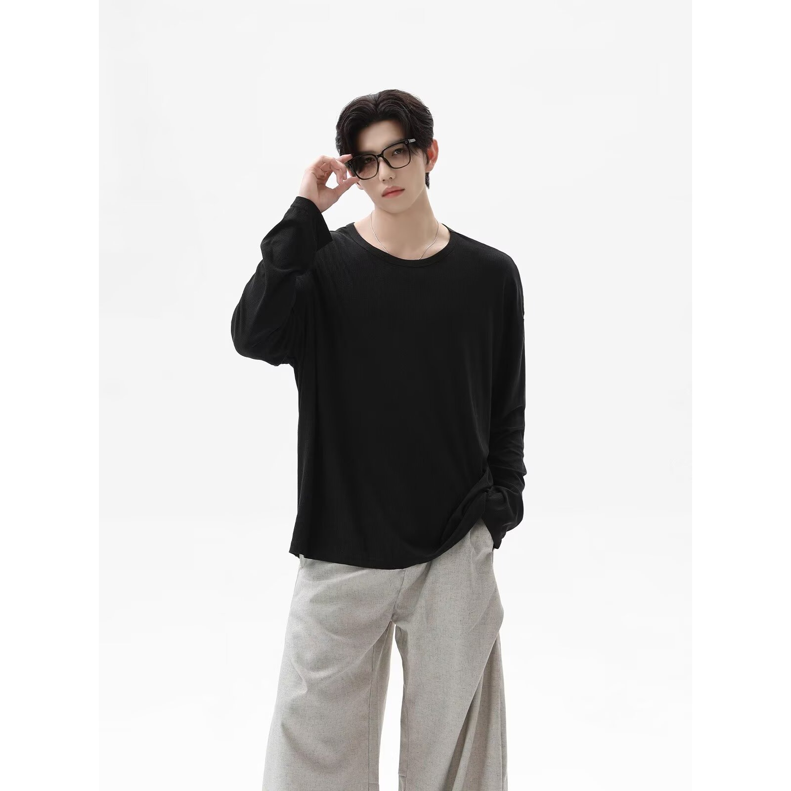 2026 Autumn New Texture Long S - Undershirt Crew Neck 评论和价格