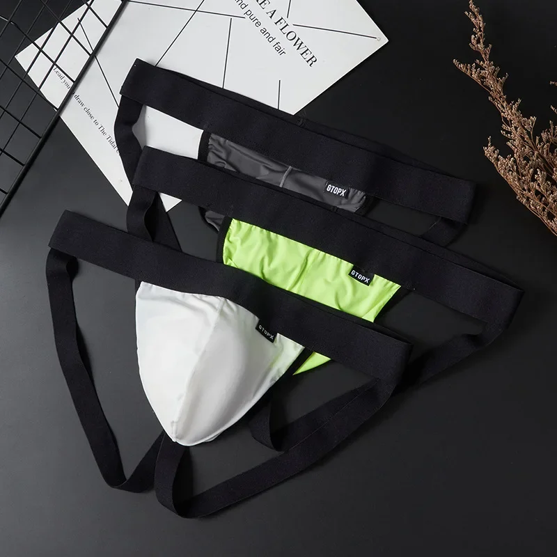 Men's Ice Silk Jockstrap Doubl - Jockstrap Athletic 评论和价格