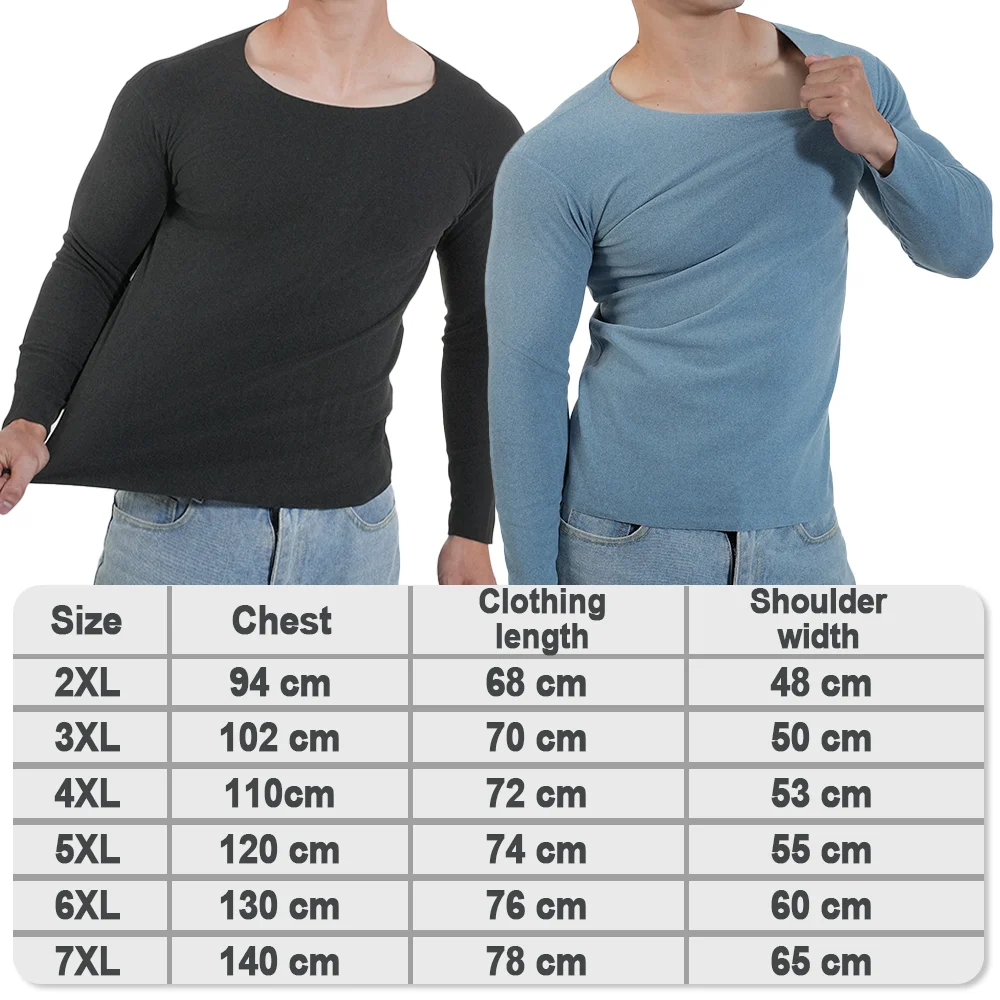 Men Thermal Underwear Long Sle - Undershirt Crew Neck 评论和价格