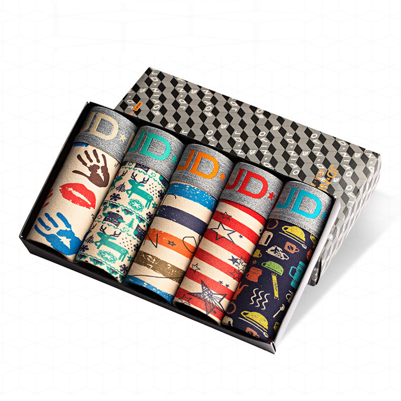 5Pcs/lot Men Underwear Cotton  - Boxer Brief Pack Cotton 评论和价格