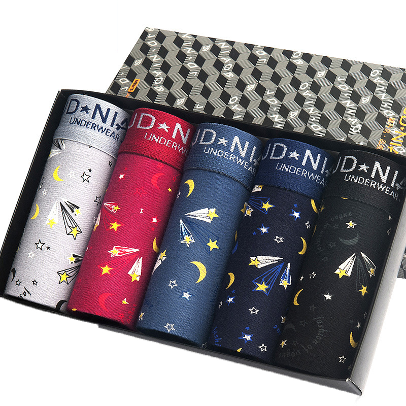5Pcs/lot Men Underwear Cotton  - Boxer Brief Pack Cotton 评论和价格