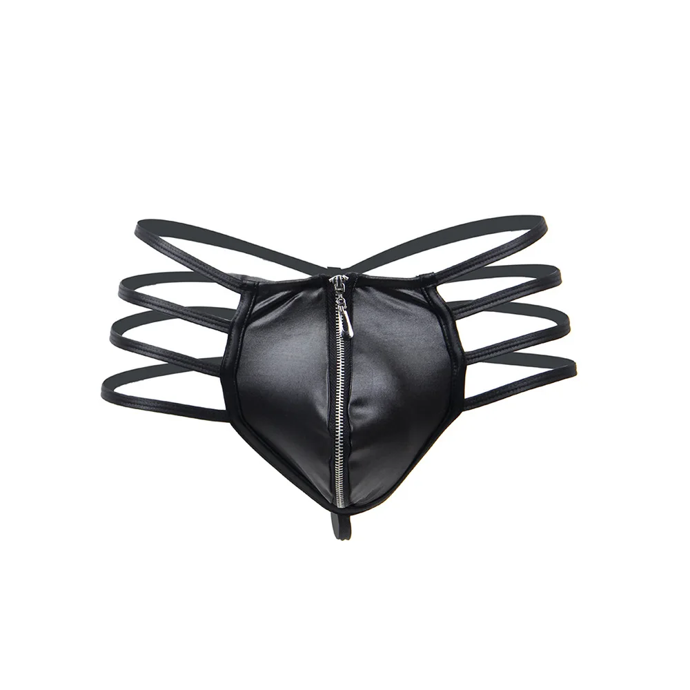 Mens Faux Leather G-String Tho - Jockstrap Athletic 评论和价格