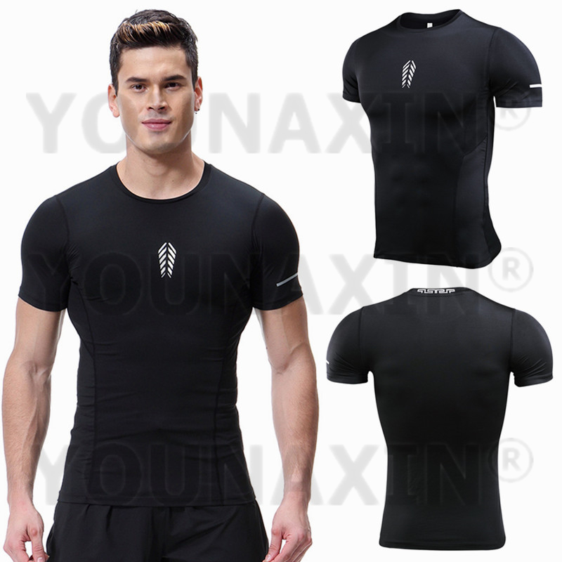 Men's Short Sleeves T-Shirt Gy - T Shirt Tight Fit 评论和价格