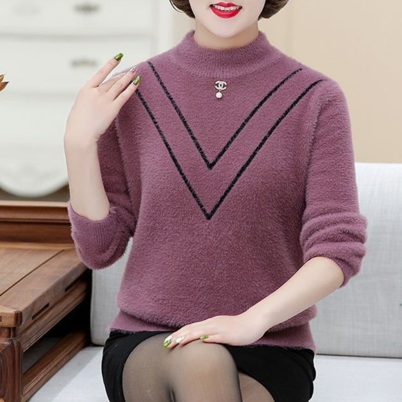 Women's Autumn Winter Solid Fl - Undershirt Crew Neck 评论和价格
