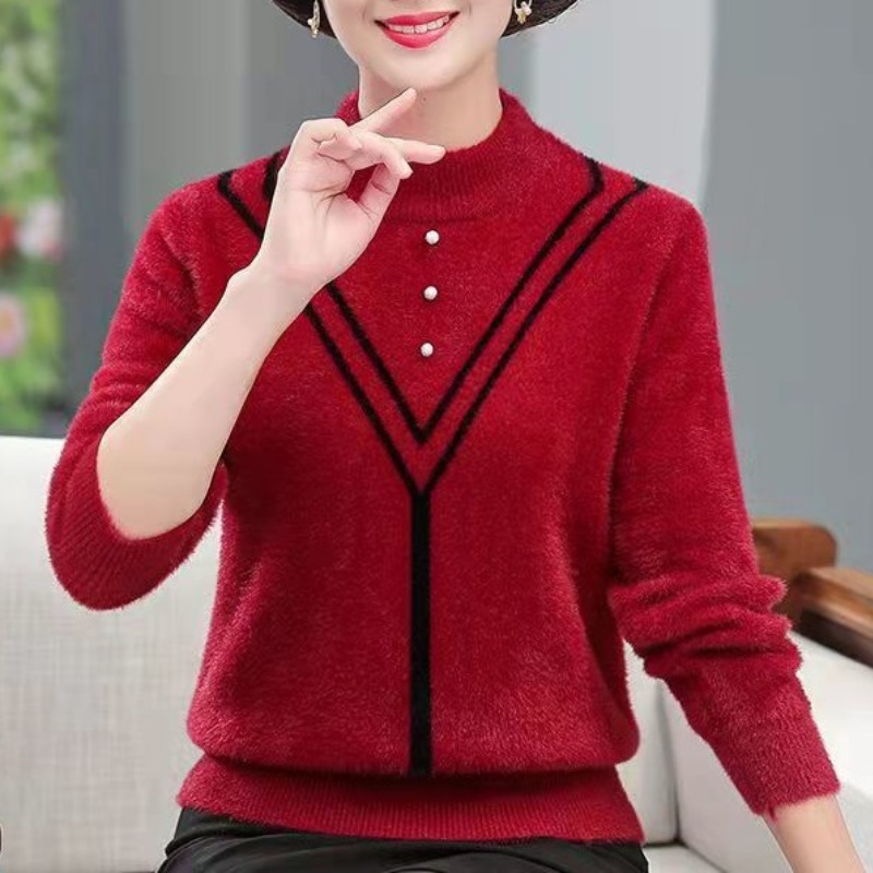 Women's Autumn Winter Solid Fl - Undershirt Crew Neck 评论和价格