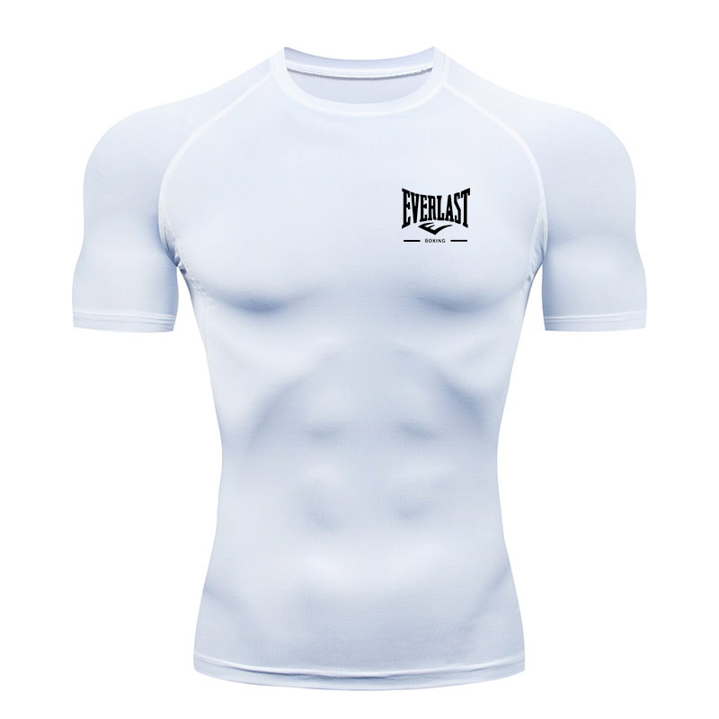 2026 new style men's running t - T Shirt Tight Fit 评论和价格